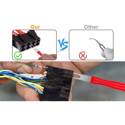 Car Accessories 21Pcs Red Terminal Removal Tool Electrical Connector Pin Extractor Tool Set