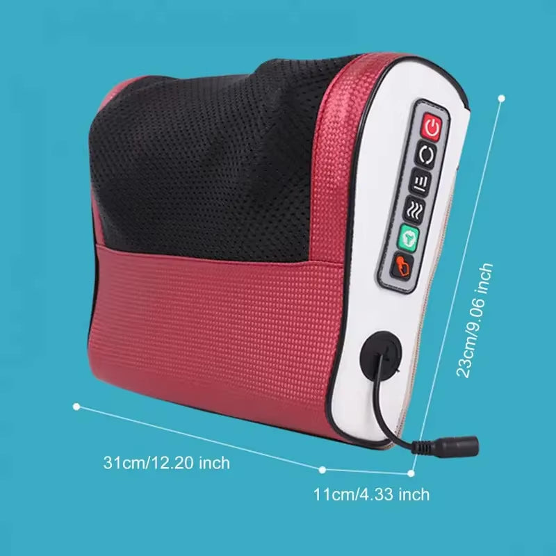 Multi Functional Neck and Shoulder Massager Household Neck and Back Kneading Tool with Multiple Adjustable Hot Compress Massage