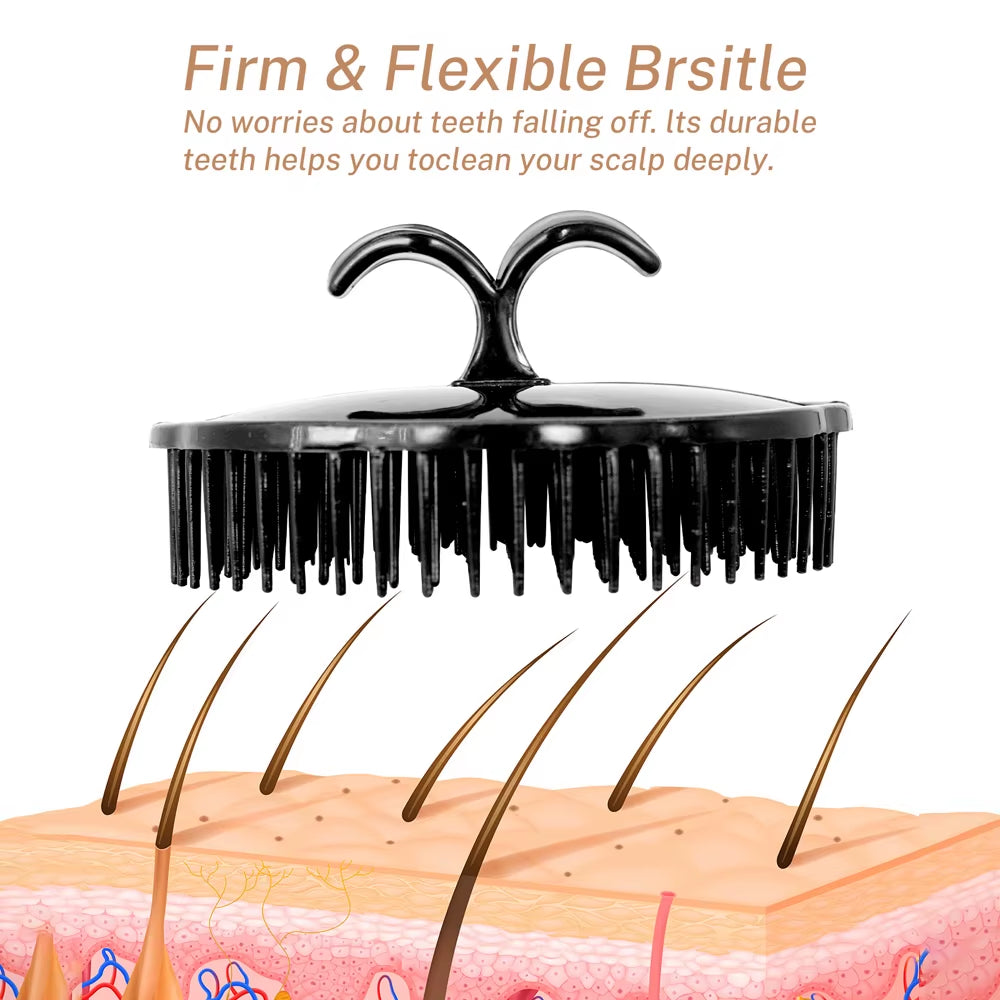 Scalp Massager Shampoo Brush Multiple Colors Hair Scrubber for Deep Cleansing Exfoliating Stimulating Hair Growth