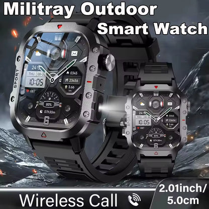 Smartwatch Men Militray Outdoor Sport GPS Fitness Tracker Heart Rate Smart Watch Waterproof New
