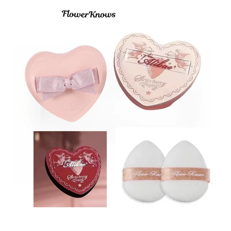 Flower Knows Powder Puffs for Flawless Makeup Application, Compact Size for Travel