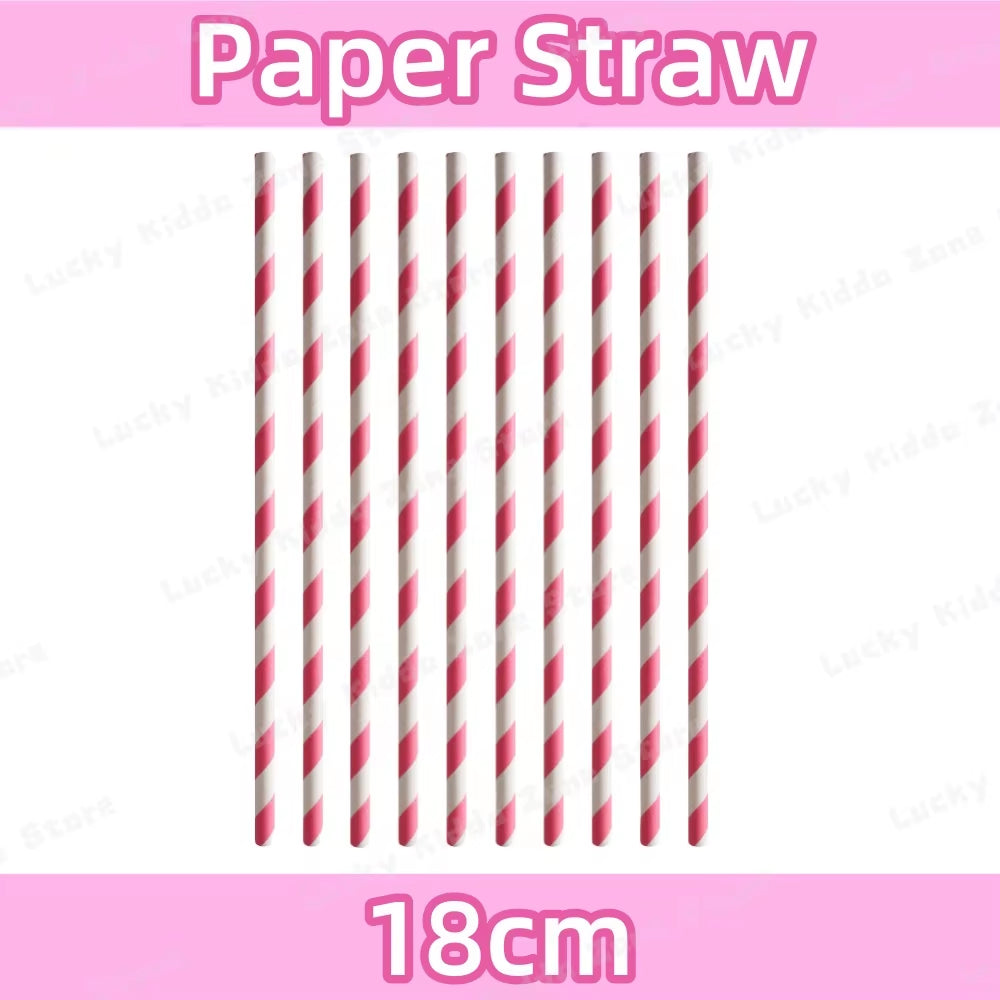 Pink Bluey Birthday Decorations for Kids Latex Aluminum Foil Balloons Bingo Theme Party Event Supplies Disposable Tableware Toys