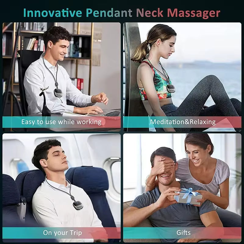 Mini Portable Neck Massager - Intelligent Hanging Cervical Massage