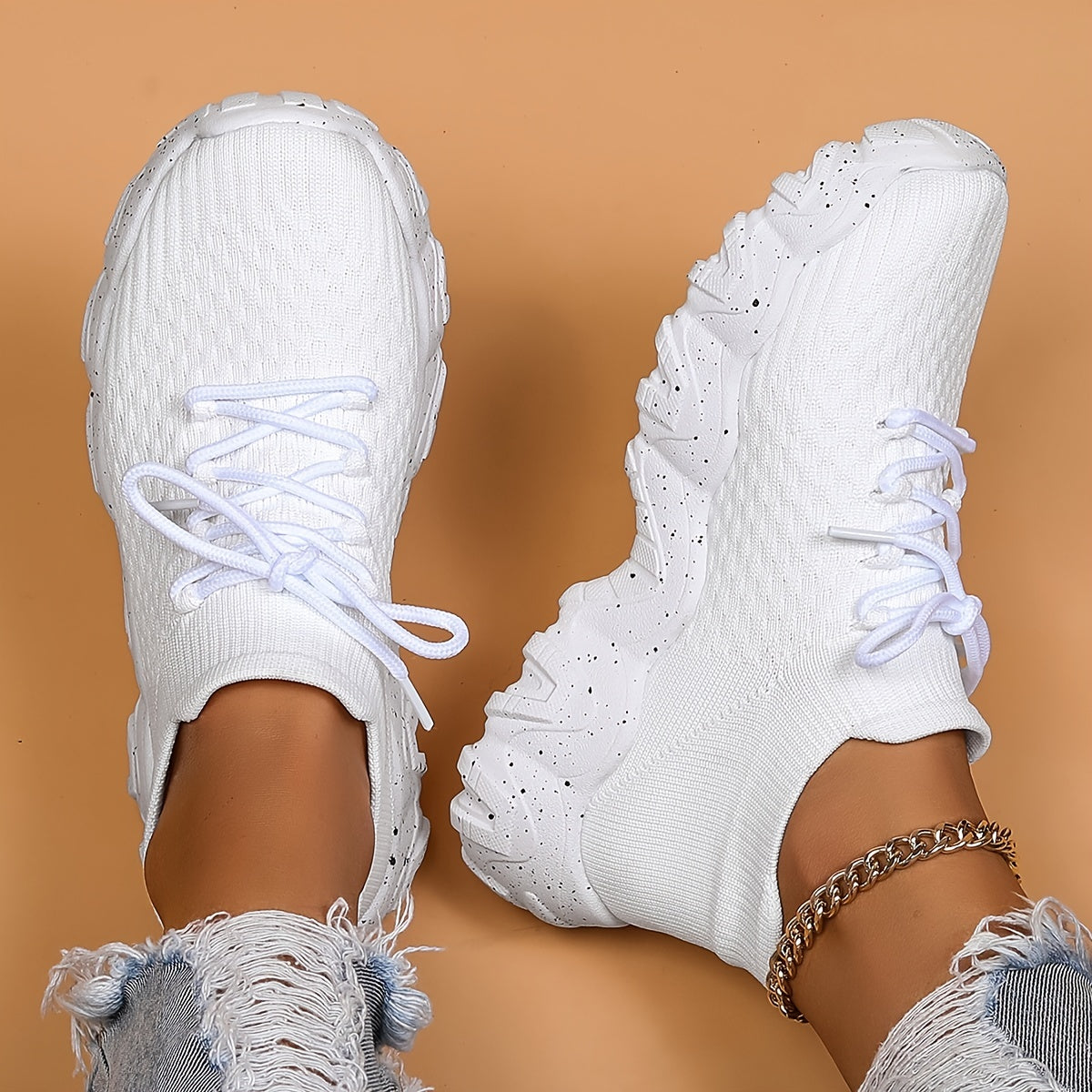 Thick Sole Shock Absorption Octopus Sneakers, Mesh Breathable Non Slip Running Shoes, Wear Resistance Sport Shoes For Running Walking Jogging Beauty World Shop