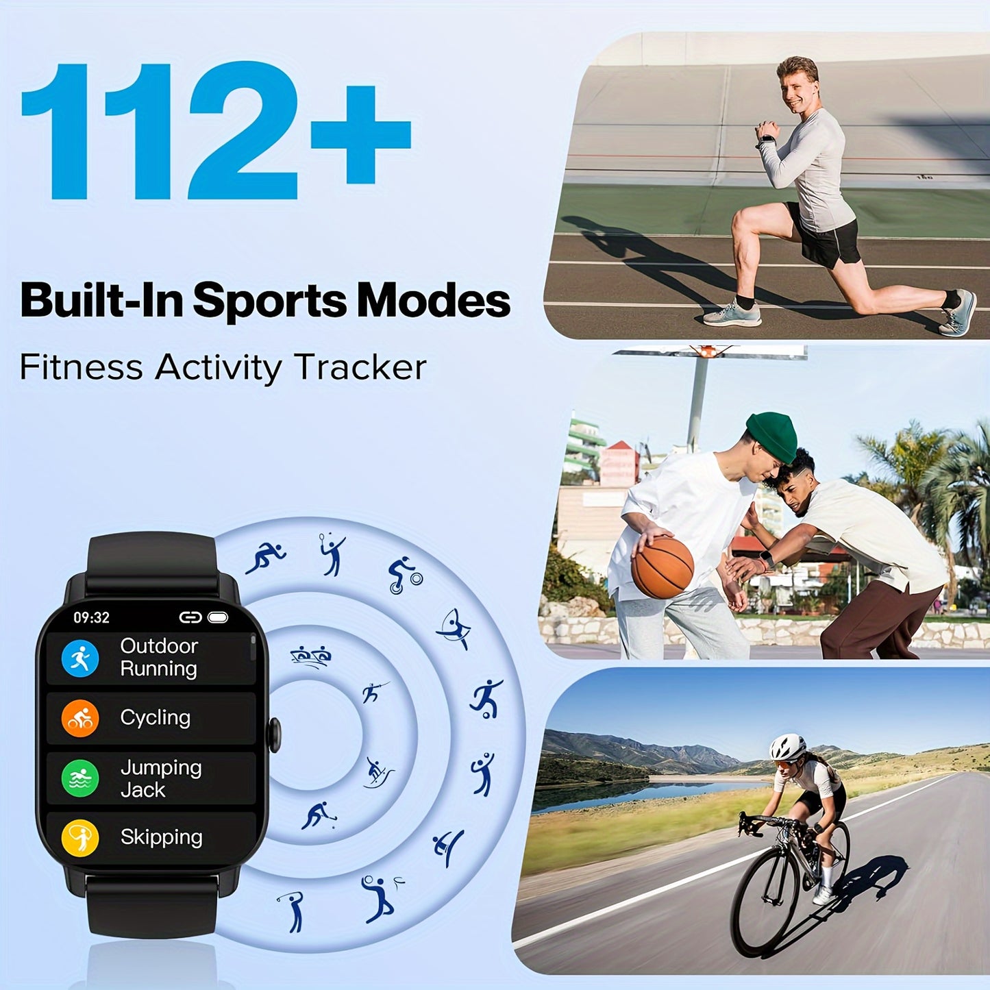 Smart Watch (Answer/Make Calls), 1.85" Smartwatch for Men Women with 110+ Sport Modes, Fitness Watch with Sleep Monitor/Activity Tracker for Android iPhone Beauty World Shop