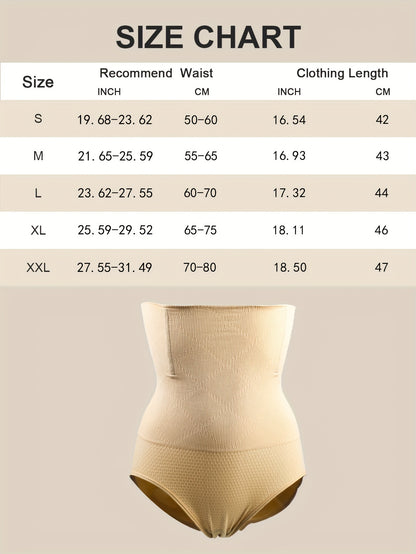 [Shaping Panties] 1 Pcs High Waist Shaping Panties | Waist Trainer Body Shaper Tummy Sheath Woman Flat Belly Control Panties Hip Butt Lifter Briefs Panty Women Underwear Shapewear Beauty Fashion