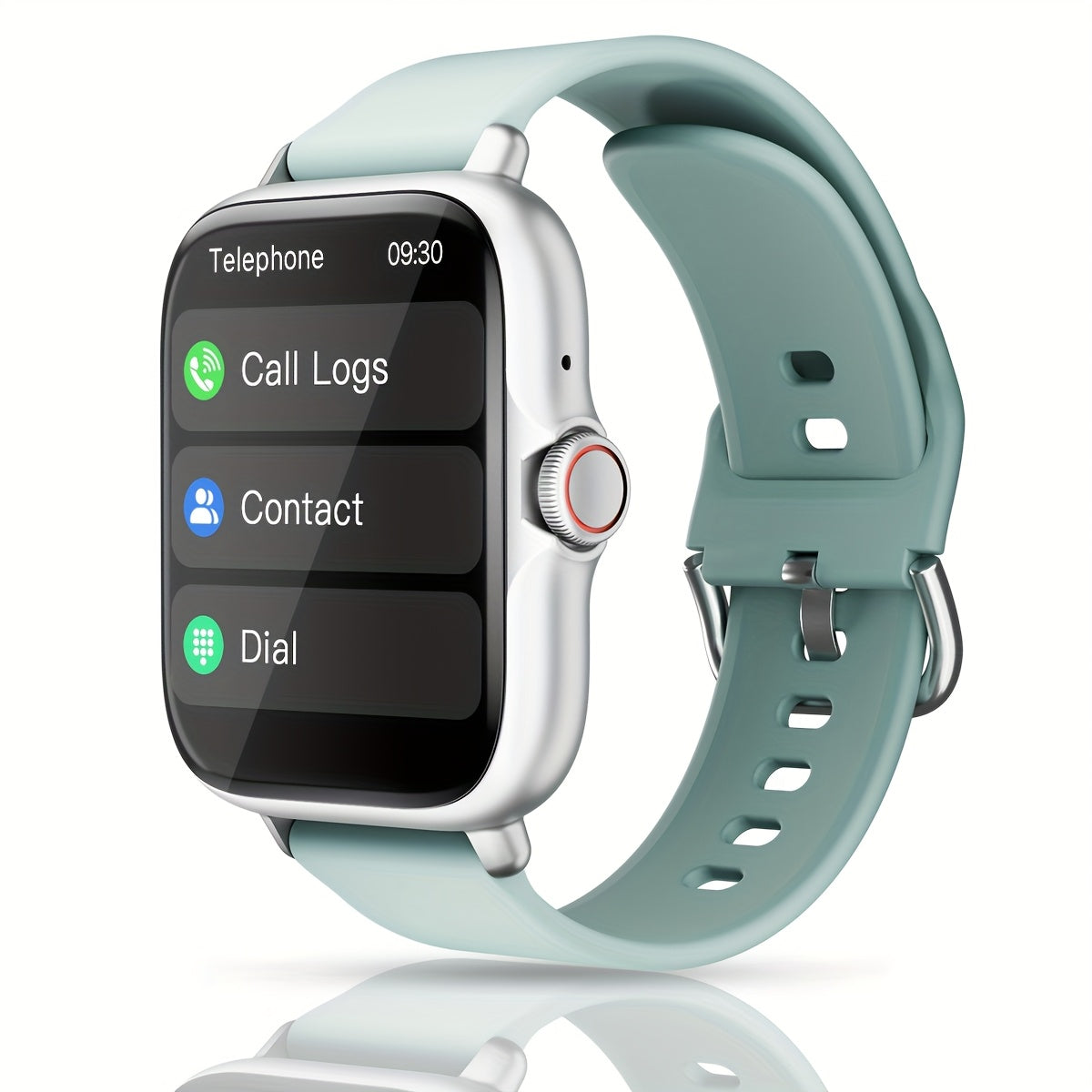 1.83'' Full Touch Screen Smart Watch |, Message Alerts, Call Answering, Sports Pedometer, Health Monitoring, Compatible with iPhone/Android, Alloy Body, Silicone Strap, DESERTCAT - Ideal Gift for and Birthdays Beauty Fashion