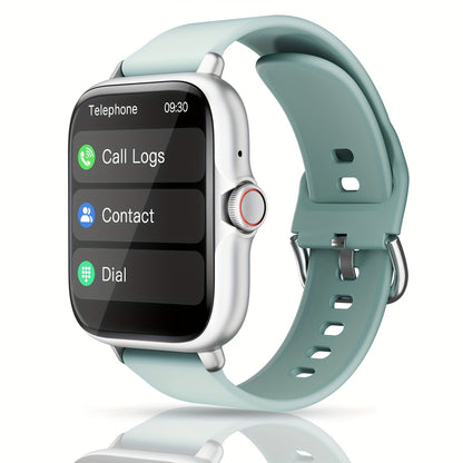 1.83'' Full Touch Screen Smart Watch |, Message Alerts, Call Answering, Sports Pedometer, Health Monitoring, Compatible with iPhone/Android, Alloy Body, Silicone Strap, DESERTCAT - Ideal Gift for and Birthdays Beauty Fashion