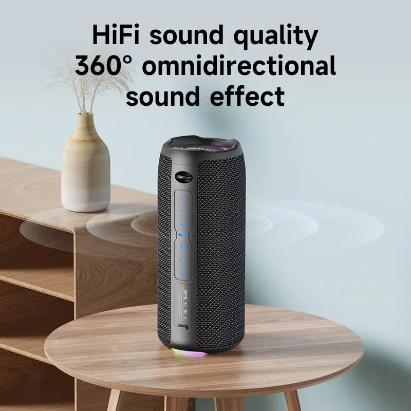'-S49PRO Portable Bluetooth Speaker 20W IPX6 Waterproof Powerful Sound Box Bass Boost Dual Pairing True Wireless Speaker