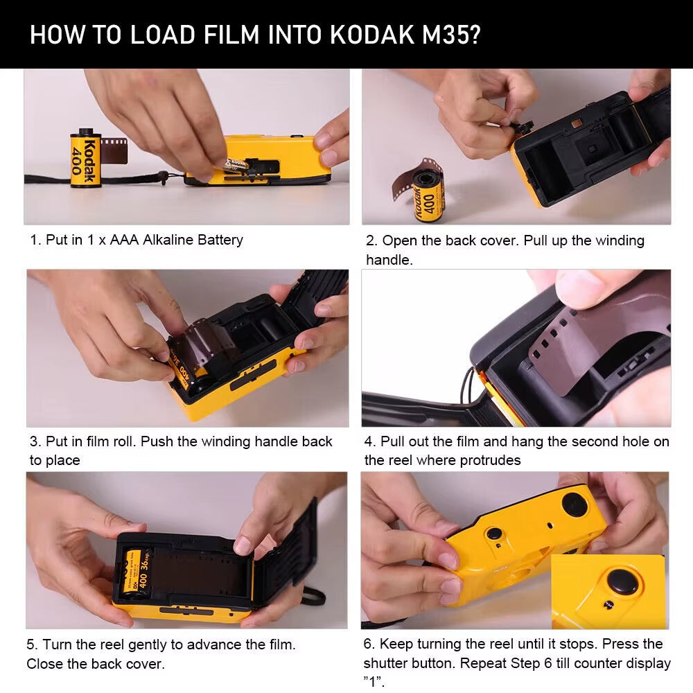 Original  M35 Film Camera Non-Disposable Retro Film Machine Manual Replaceable Reusable Film Camera with Flash Function