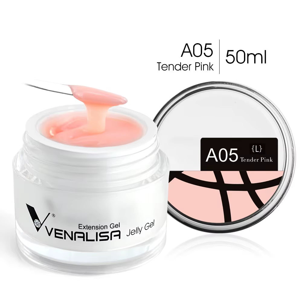 50Ml TPO FREE Rose Pink Jelly Gel Extension Nail Salon Professiona Used Self Leveling Transparent Gel Nail Gel Polish
