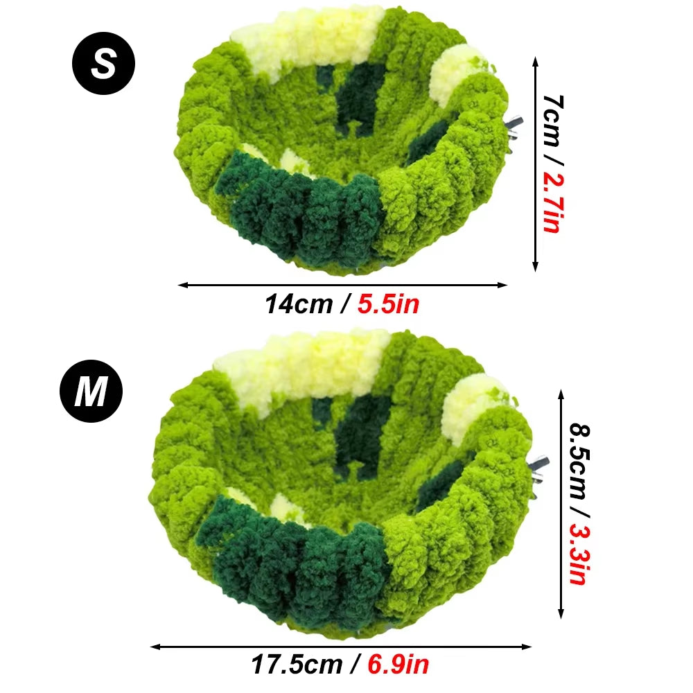 Autumn Winter Warm Cozy Bird Nest Plush Parrot round Sleeping Bed House Toys for Small Animal Pet Bird Parrot Cage Accessories