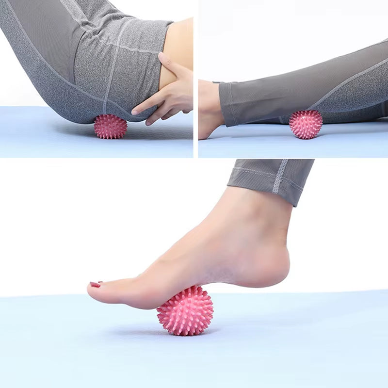 Durable PVC Spiky Massage Ball Trigger Point Sport Fitness Hand Foot Pain Relief Plantar Fasciitis Reliever Hedgehog Balls 6Cm