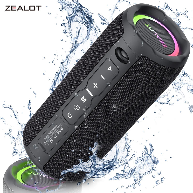 '-S49PRO Portable Bluetooth Speaker 20W IPX6 Waterproof Powerful Sound Box Bass Boost Dual Pairing True Wireless Speaker