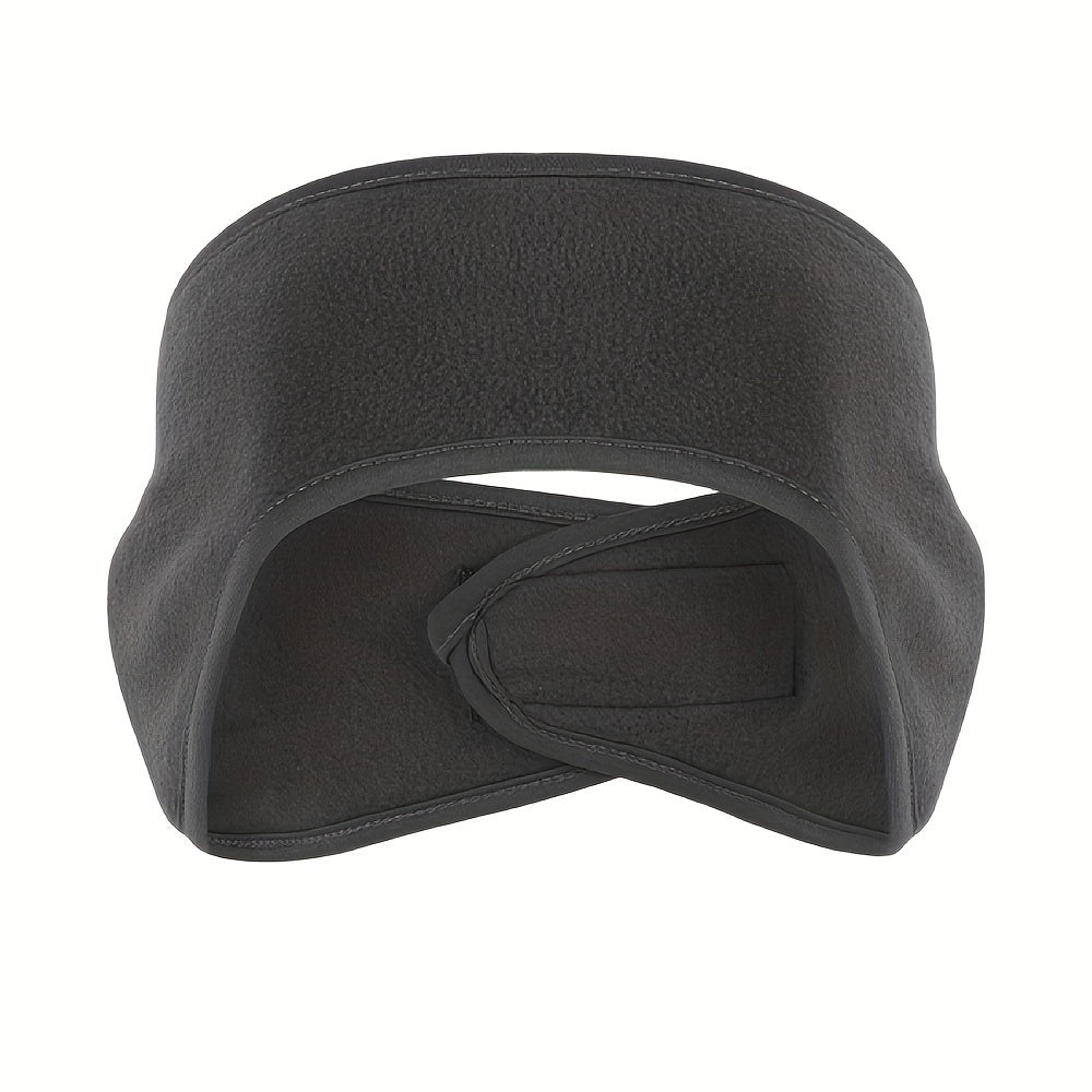 Winter Fleece Headband, Sport Earmuffs, Windproof Stretchy Ear Covers, Ski Workout Sweatband, Thermal Moisture Wicking Sport Headbands - For Men & Women - For Winter Sports & Outdoor Activities - Perfect Gift for Cold Weather Beauty World Shop
