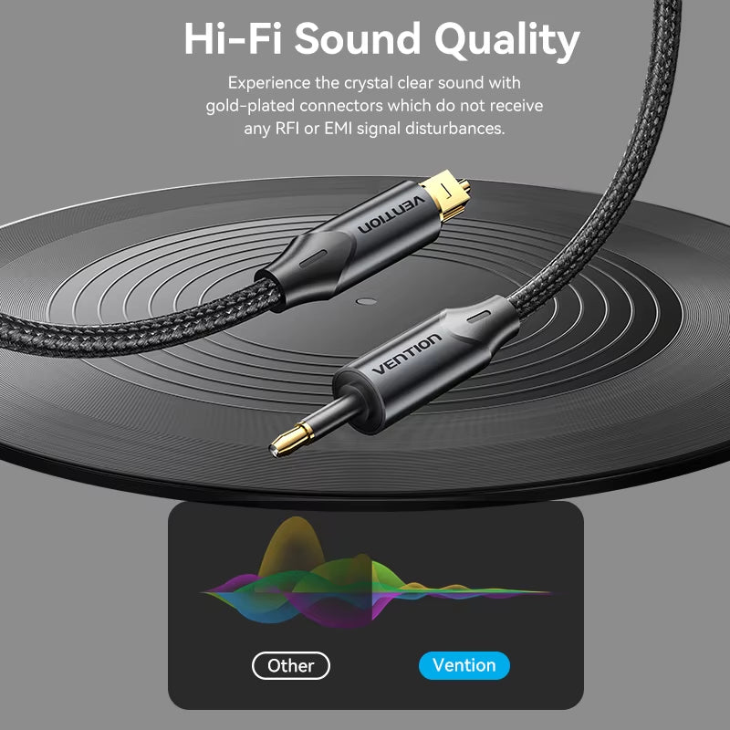 Toslink SPDIF Coaxial Cable 3.5Mm Digital Optical Audio Cable for Amplifiers Blu-Ray Xbox 360 PS4 Soundbar Fiber Cable