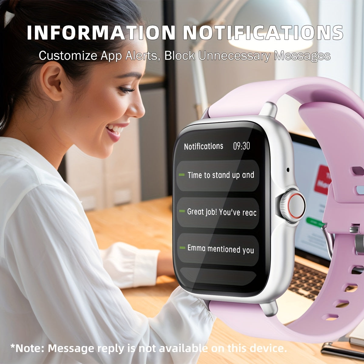 1.83'' Full Touch Screen Smart Watch |, Message Alerts, Call Answering, Sports Pedometer, Health Monitoring, Compatible with iPhone/Android, Alloy Body, Silicone Strap, DESERTCAT - Ideal Gift for and Birthdays Beauty Fashion