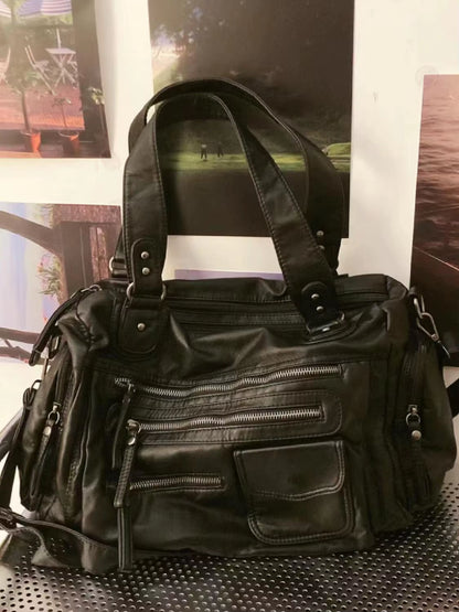 JIAERDI Vintage Black Shoulder Bags Purse Women High Street Pocket Chic Y2K Handbag Female Harajuku Casual Crossbody Bags 2025