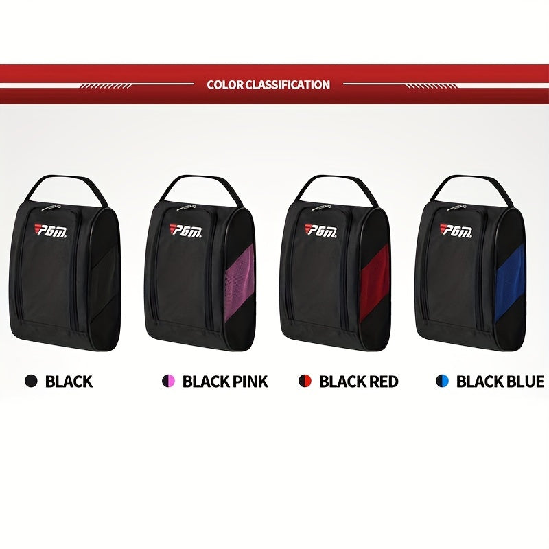 PGM Outdoor Golf Shoes Bags, Colorful Nylon Travel Zippered ConvenientSport Storage Bag XB001 Beauty Fashion