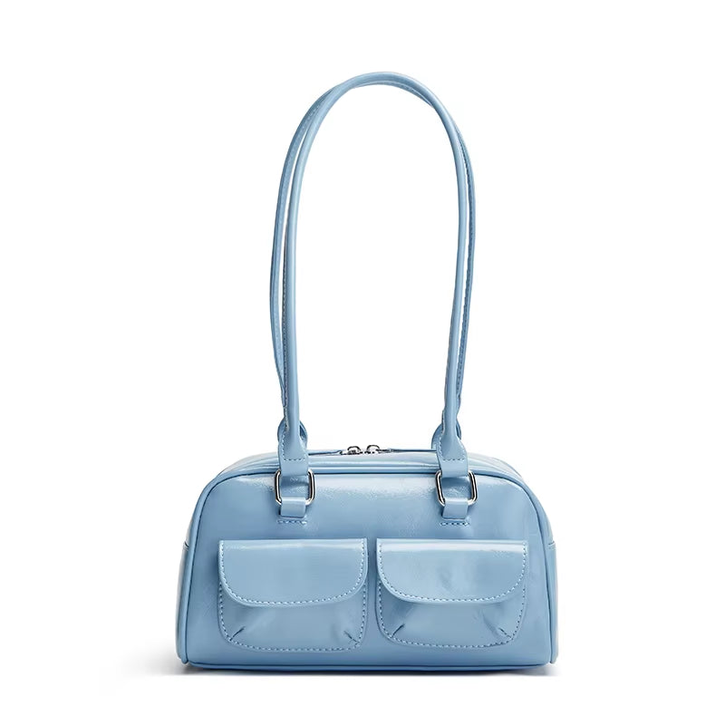 New Women'S Bag Bowling Bag 2024 New Niche Joker Boston Bag Tote Bag Underarm Shoulder Bag