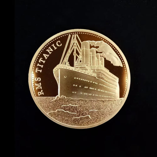 Gold Plated Coin Titanic Ship Collectible Coins Incident Art Collection Medal Commemorative Coins Souvenir for Home