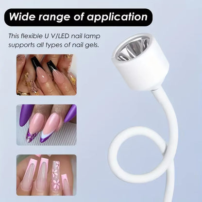 Mini Nail Dryer Uv Led Nail Lamp Foldable Curing Lights Desk Lamp for Nail Gel Polish Quick Dry Nail Art Dryer Manicure