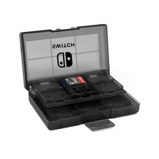 With Logo 24 in 1 Game Card Hard Case for Nintendo Switch Oled Portable Storage Box Ns Lite Protective Cover Travel Accessories
