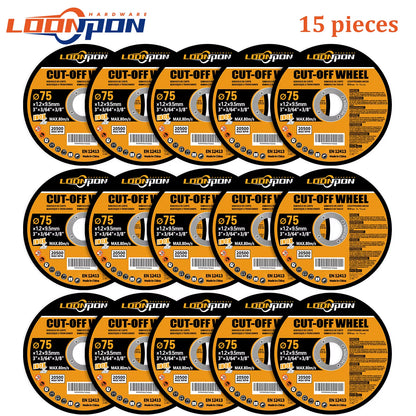 5-50PC 75Mm Resin Cutting Disc Grinding Metal Wheel Cut off Blade for Angle Grinder Metal & Stainless Cutting