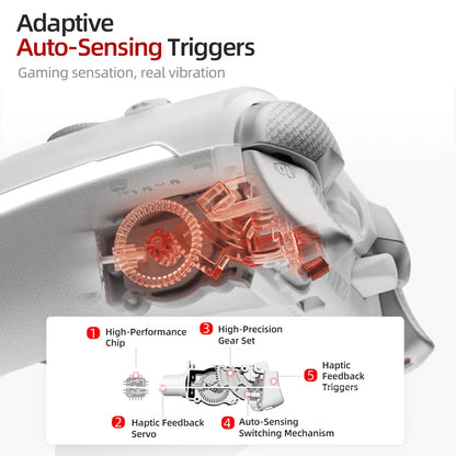 KP70 Haptic Vibration Wireless Bluetooth Game Controller Capacitive Joystick Gamepad for PC Steam Android Ios Switch1/2