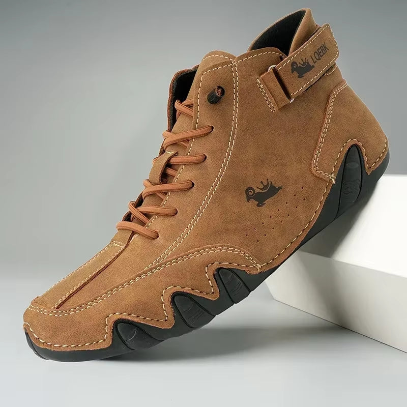 Men'S Boots Casual Fashion Luxury Designer Soft Sole Waterproof Mens Loafers New Trend High Quality Couple Lace up Hiking Shoes