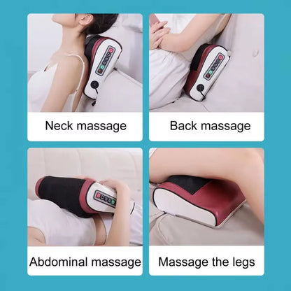 Multi Functional Neck and Shoulder Massager Household Neck and Back Kneading Tool with Multiple Adjustable Hot Compress Massage