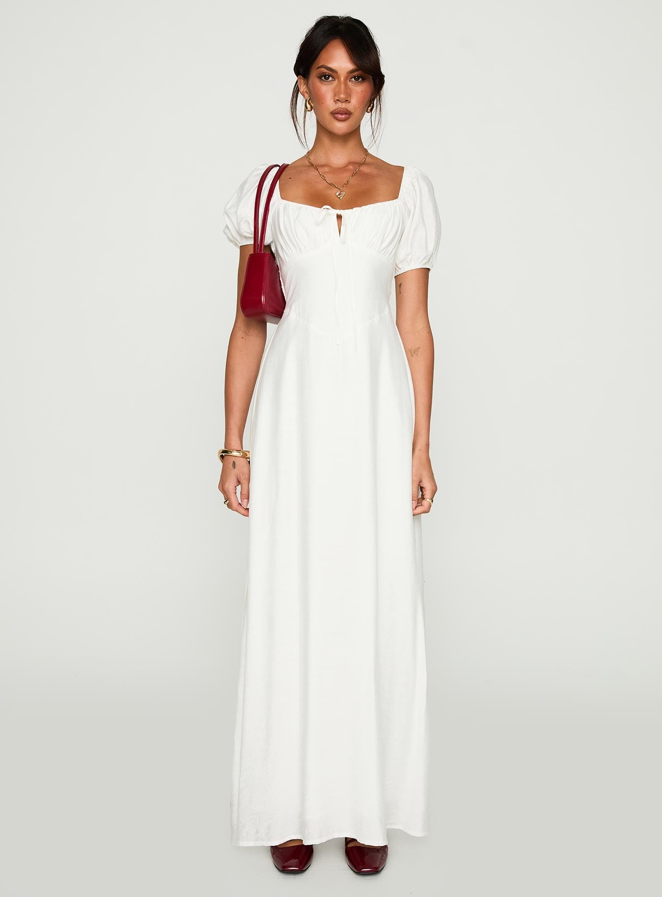 Summer Song Maxi Dress White Princess Polly