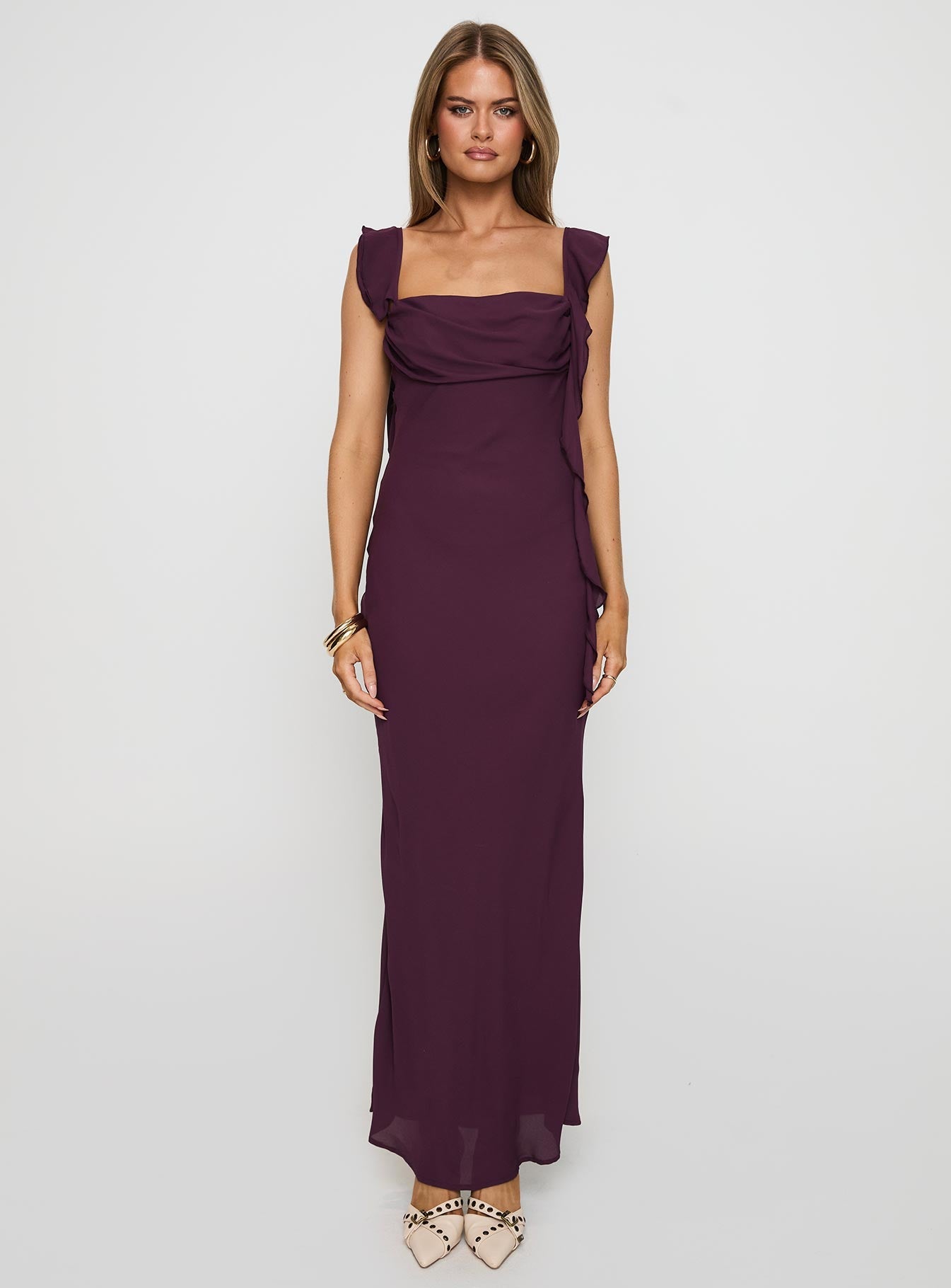 Lanai Maxi Dress Plum Princess Polly