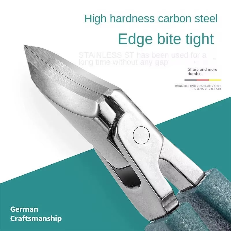 25° Slant Edge Nail Clipper Set Anti-Splash Eagle Beak Oblique Toe Nail Trimmers for Ingrown Toenail Professional Manicure Tools