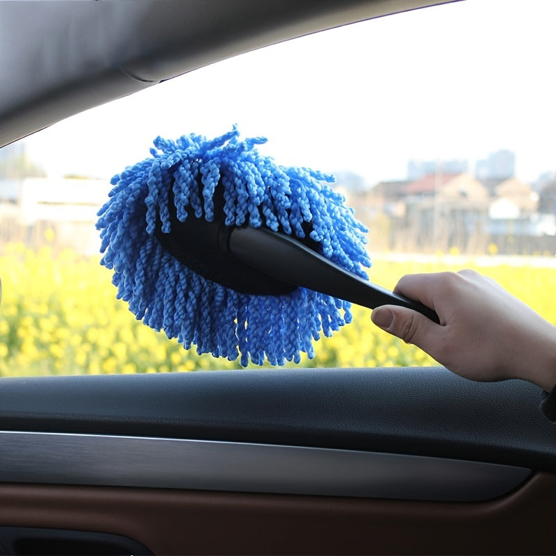 Car Dust Removal Small Duster Wipe Car Soft Brush Cleaning Brush Mini Bristle Brush Dust Removal Brush Nanofiber Car Interior Beauty Fashion