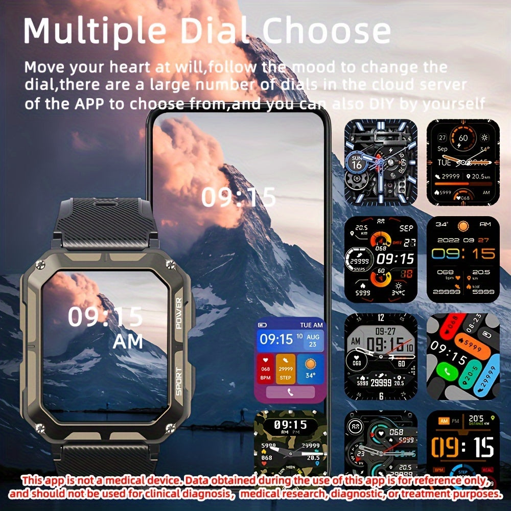 SENBONO Rugged Smartwatch for Men - Advanced Sport Tracker with Seamless Wireless Calls, Health & Fitness Monitor, Step, Calorie & Sleep Tracker - Compatible with iPhone & Android Beauty World Shop