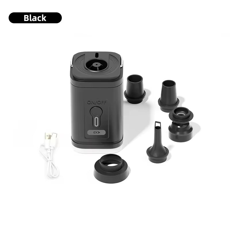 Camping Electric Air Pump Wireless Air Compressor Inflator Deflator Pumps Air Cushions Beds Boat Swimming Ring for Hiking