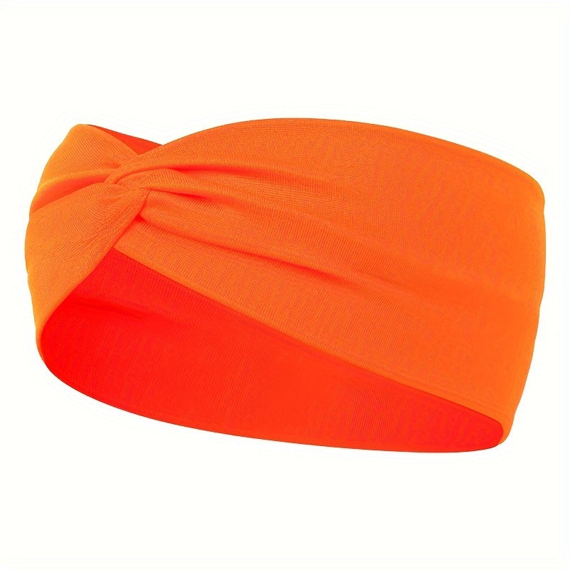 [Elastic Hair Band] 1pc Elastic Sweat Absorbent Hair Band for Yoga Gym Sport