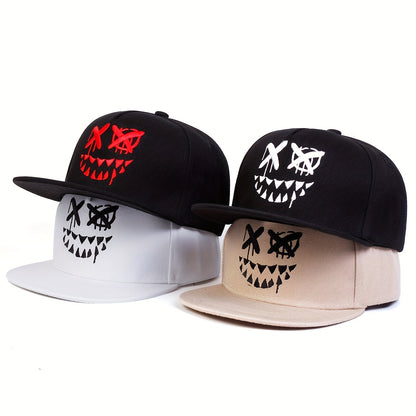 1pc Unisex Sunshade Breathable Adjustable Baseball Cap With Trendy Pattern For Outdoor Sport
