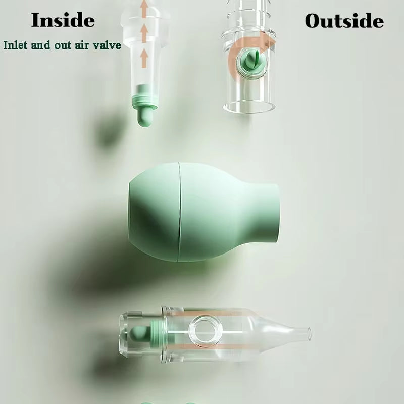 Soft Nasal Aspirator for Baby Anti-Back Flow Nose Sucker New Born Vacuum Nose Cleaner Silicone Baby Safety Care Diagnostic-Tool
