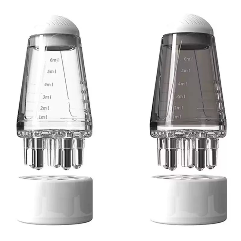 Scalp Applicator Hair Regrowth & Styling Solution Guide Comb Hexagon Head Oil Roller Ball Massage Comb Massage Relaxation Tools
