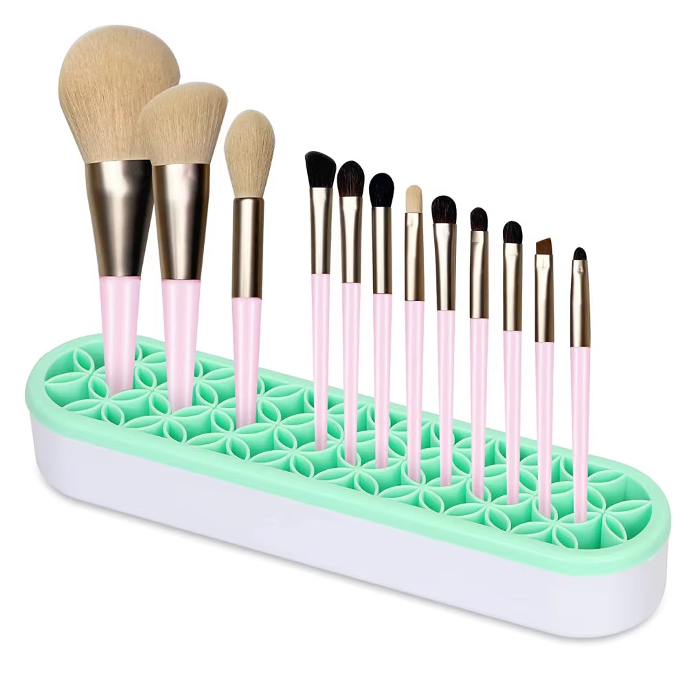 Silicon Nail Brush Makeup Brush Display Stand Rack Storage Case Brush Drying Shelf Brush Holder Make up Holder Organizer