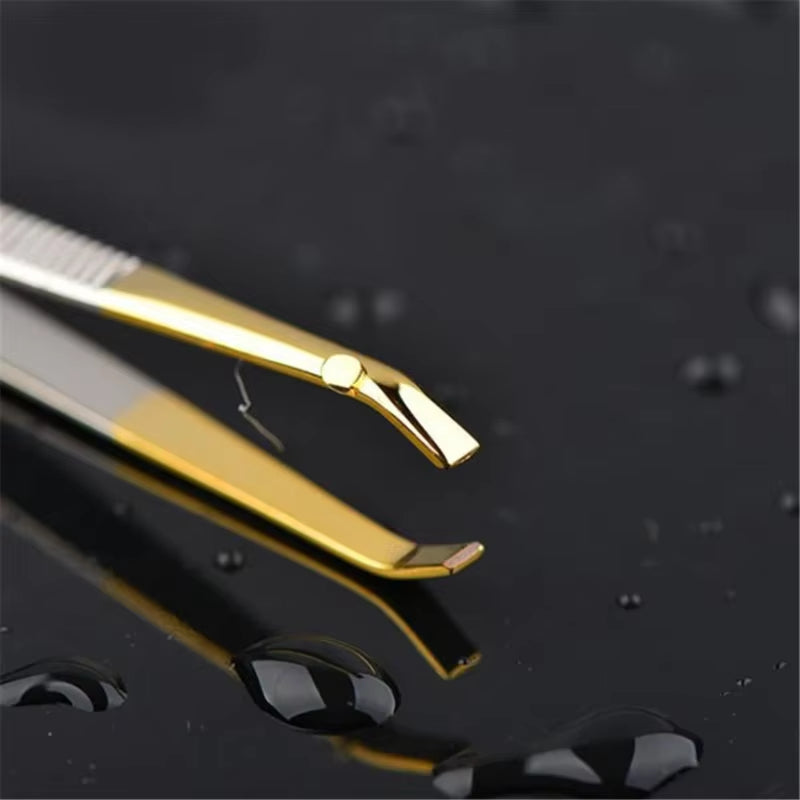 1/5PCS High Quality Make up Tools Pince Epiler Eyebrow Tweezer Stainless Steel Slant Tip Eyes Tweezer Clip for Face Hair Removal