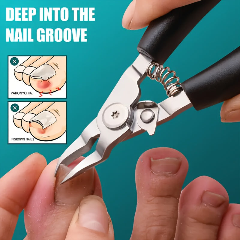 Multi-Functional Stainless Steel Toenail Scissors for Sharp And Precise Design for Thick/embedded Nails, Ergonomically Friendly, Safe T*, Professional Beauty Accessories, High-quality Beauty Products, Elderly Nail Care, Pet N Beauty World Shop