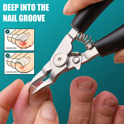 Multi-Functional Stainless Steel Toenail Scissors for Sharp And Precise Design for Thick/embedded Nails, Ergonomically Friendly, Safe T*, Professional Beauty Accessories, High-quality Beauty Products, Elderly Nail Care, Pet N Beauty World Shop