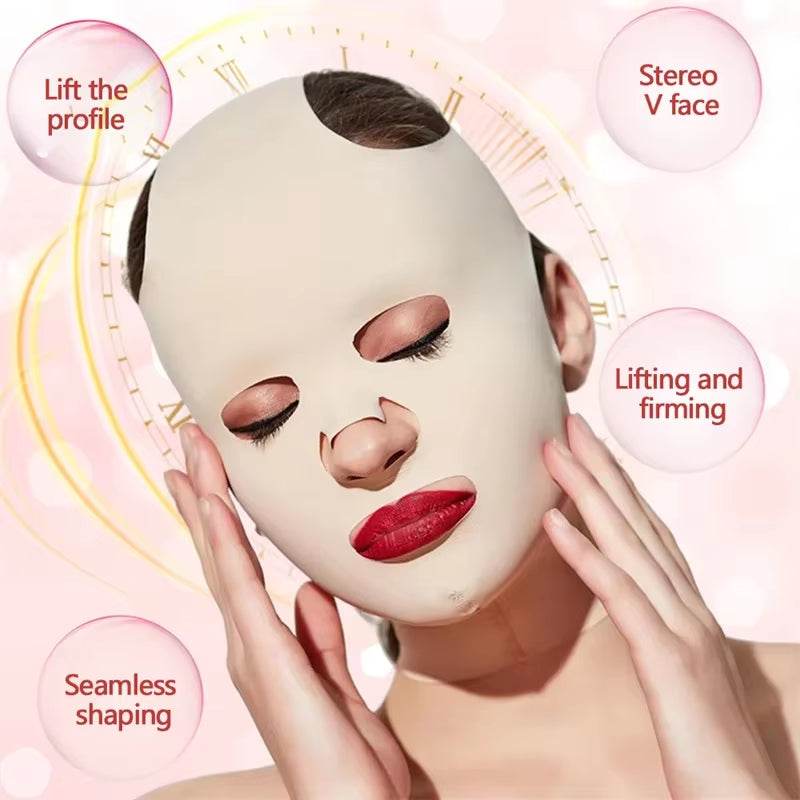 New 3D Reusable Breathable Beauty Women anti Wrinkle Face Sleeping Slimming Full Lift V Mask Bandage Shaper Cosmetic