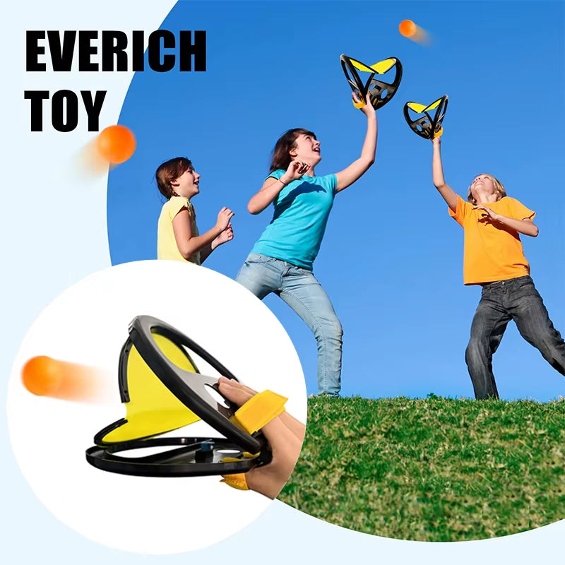 Adult & Kids Toss and Catch Ball Game Racket for Hand Grasping Outdoor Beach Yard Family Activities Pool Fun Sport Toy