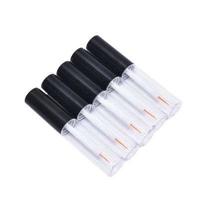 1PC 8Ml Plastic Eyelash Growth Liquid Dispenser Bottle Fine Yellow Hair Transparent Bottle Makeup Container Tube