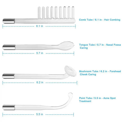 High Frequency Facial Machine 4 in 1 Handheld Electric for Face Skin Beauty Tools Portable Neon Wand Acne Treatment Therapy Wand