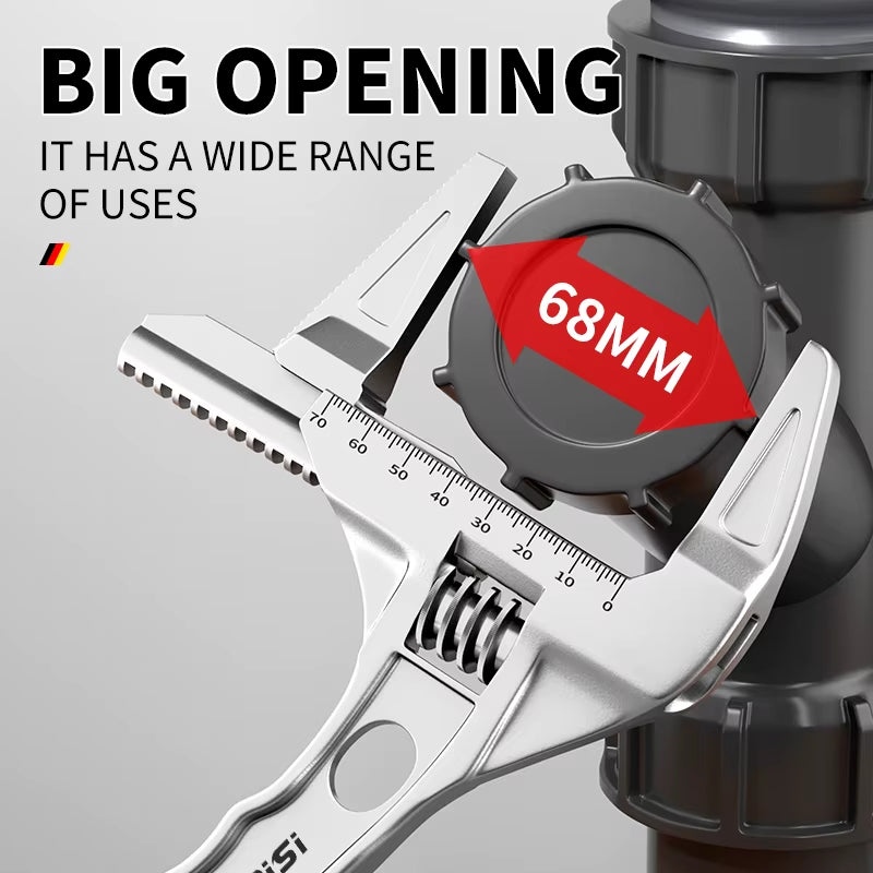 Multifunctional Wrench Manual Tool Bathroom Wrench Large Opening Adjustable Wrench Multifunctional Wrench Adjustable Wren